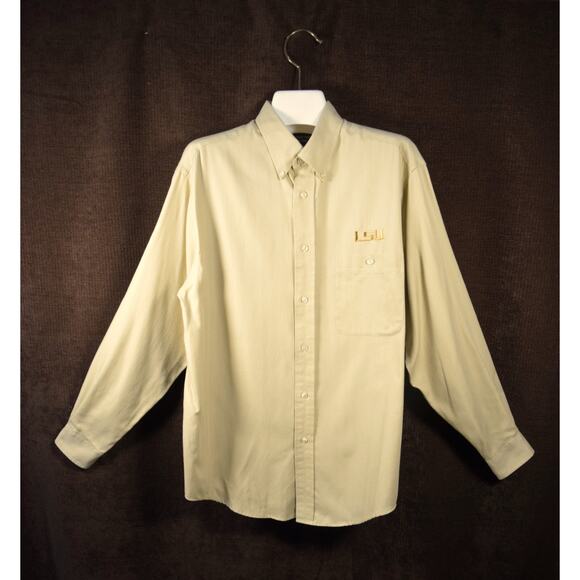Roundtree & Yorke Other - LSU Beige Roundtree & Yorke Dress Shirt Button-up Career Casual Long Sleeve Nice